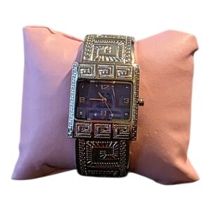 Silver Geometric Women's Watch